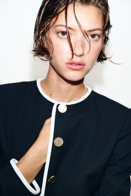 BLAZER VIVOS CONTRASTE / Marino - Zara фото 3