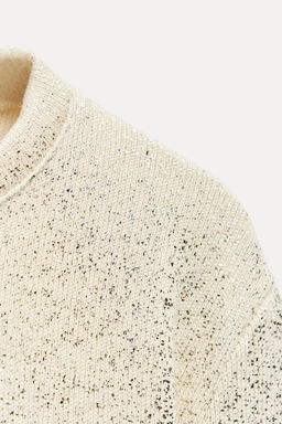 METALLIC THREAD RUSTIC SWEATER - Zara фото 7