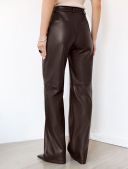 Прямые брюки из искусственной кожи - Vilatte фото 3