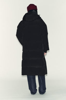 ANORAK LARGO 50% PLUM?N 50% PLUMA CAPUCHA WATER REPELLENT WINDPROOF / Negro - Zara фото 6