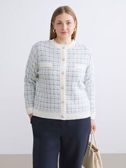 Bisiklet Yaka Desenli Kad?n Triko H?rka