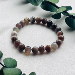 Браслет из Агата бразильского 18,5 см - Радуга самоцветов фото 3