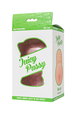Мастурбатор самолубрицирующийся Juicy Pussy by TOYFA Wet Kat, TPE, телесный, 15 см