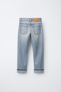 JEANS STRAIGHT ROTOS / Azul claro - Zara фото 2