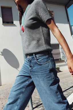 BASIC 100% WOOL SHORT SLEEVE TOP - Zara фото 3