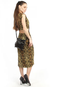 LACCOMA сумка АЛ3020-6-коричневый натуральная кожа хлопок фото 3