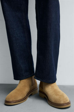 LEATHER CHELSEA BOOTS - Zara фото 3