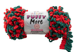 Пуффи Морэ (Puffi More) пряжа Alize 100%микрополиэстер 2х150г/11.5м