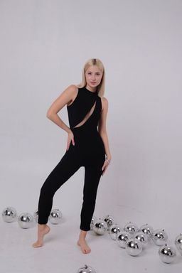 Комбинезон чёрный с вырезом - Martichelli фото 12