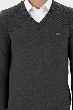 Мужской свитер антрацитового меланжа - U.s. polo assn фото 6