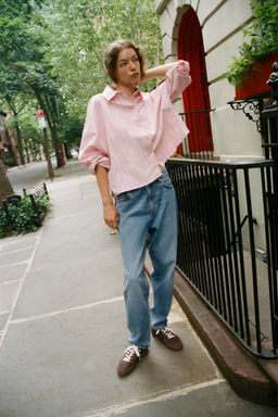 CAMISA RAYAS SISA ANCHA / Rosa / Blanco - Zara фото 11