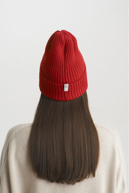 Шапка Бини Merino Red - Erist store фото 5