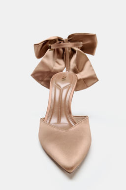 ZAPATO LAZO EFECTO SATINADO / Beige - Zara фото 6