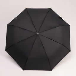Зонт автоматический Однотонный, 3 сложения, 8 спиц, R = 48 см, цвет чёрный - Simaland фото 2