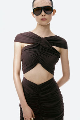 Vestido cut-out con detalle efecto capa - H&m фото 4