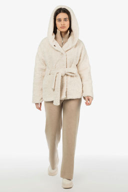 Пальто женское демисезонное (пояс) - El podio фото 2