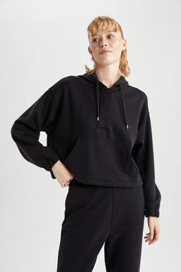 DeFactoFit Oversize толстовка премиум-класса для спортсменов с капюшоном  фото 4