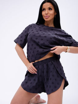 Пижама "Кэнди" графит, махра