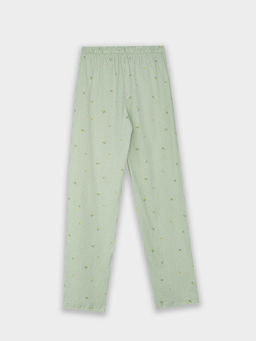 Брюки домашние женские зеленые в полоску - Mark formelle фото 5