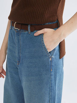 Wideleg Kad?n Jean Pantolon