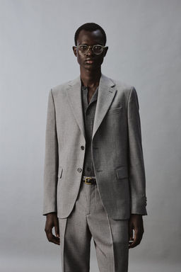 BLAZER SLIM FIT TRAJE ESTRUCTURA / Gris - Zara фото 9