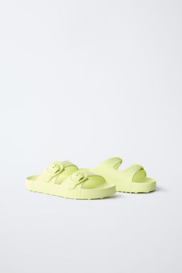 SANDALIA HEBILLAS ENGOMADA / Verde - Zara фото 2