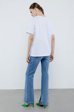 Светло-синие джинсы-клеш - Incity фото 7