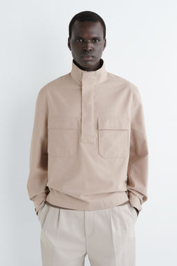 SOBRECAMISA DE TWILL DE ALGOD?N CON CREMALLERA - H&m фото 2