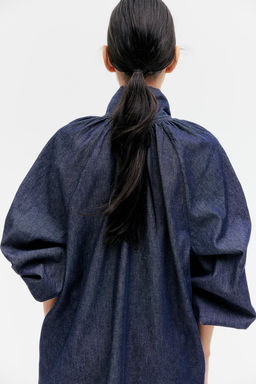 Vestido denim con lazada - H&m фото 4