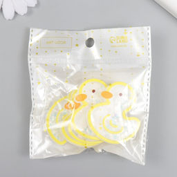Цена за 5 шт. Шейкер для творчества акрил «Уточка», с глиттером, 0.5×4.1×4.7 см