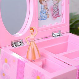 Шкатулка музыкальная 15,5х10х7,5 см розовая/ 9209 /уп 30/60/ - Галеонтрейд фото 5