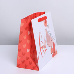 Пакет подарочный ламинированный, упаковка, «Люблю», ML 23×27×11.5 см