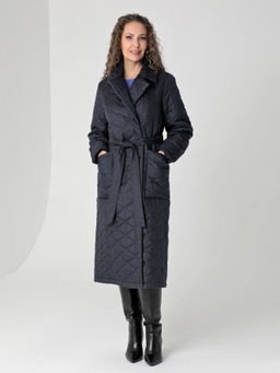 25104 Плащ утепл. т.синий - Dizzyway фото 2