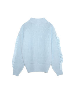 CONTE Oversizeсвитер из итальянской пряжи с мериносовой шерстью LDK 074 ice blue - Conte elegant фото 6