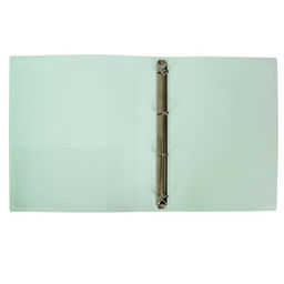 Папка на 4 кольцах А4, Calligrata, 25 мм, 700 мкм, внутренний карман, карман на корешок, салатовая  фото 2