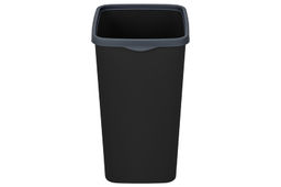 Ведро для мусора с фиксатором 20 л 30*23,2*38,3 см Тандем черный/серый (842278) - Elan gallery фото 5