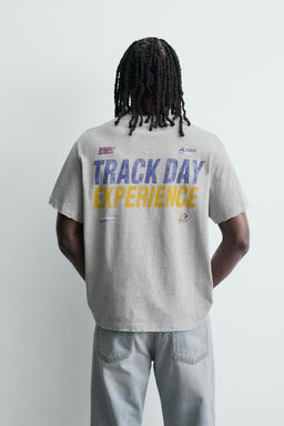 CAMISETA LAVADA GR?FICOS / Gris vigor? - Zara фото 3