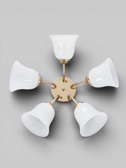 Люстра ЭкономСвет 20130/5GD, 5×40 Вт, E27, 50×50×20 см, золотая