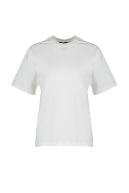 TRENDYOLMILLA Limited Edition Tas %100 Pamuk S?rt Bask?l? Relaxed/Genis Rahat Kesim Orme T-Shirt TWOSS23TS00374 фото 7