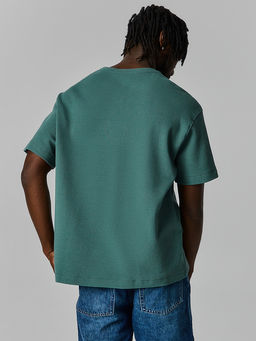 Футболка мужская прямая зеленая - Mark formelle фото 3