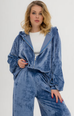 Костюм ПРЕМИУМ  велюр,джинс - Knitka wear фото 10