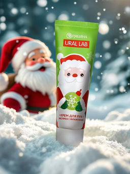 Крем для рук Happy New Year, 30 мл, сливочный крем, URAL LAB