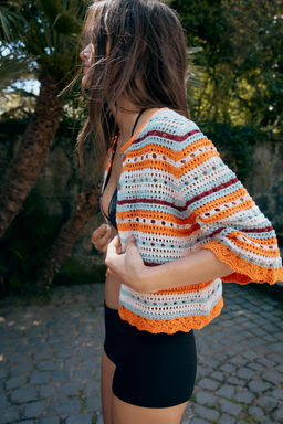 CHAQUETA PUNTO POINTELLE RAYAS / Multicolor - Zara фото 5