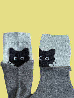 Носки р.35-40 Cats Серые - Krumpy фото 5