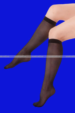 Цена за 10 пар. Крабро CRABRO ГОЛЬФЫ женские 50 Den микрофибра с лайкрой чёрные Miss уплотненные