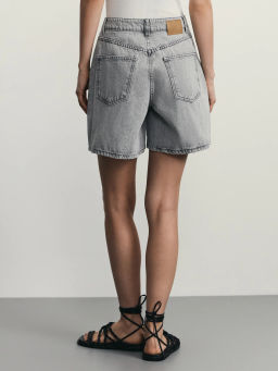 Джинсовые шорты со складками / Zarina фото 5