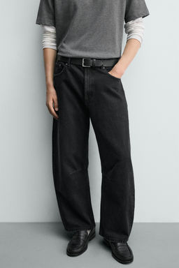 PANTAL?N BARREL FIT / Negro - Zara фото 5