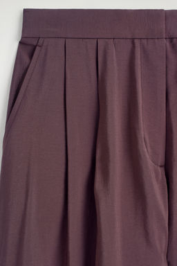 PANTAL?N WIDE LEG DE MODAL PINZAS