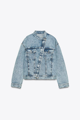 ZW COLLECTION DOUBLE-BREASTED DENIM JACKET - Zara фото 5