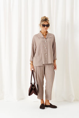 Костюм Beautiful Free 6459 полоска кофе